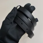 Gucci, Interlocking G Buckle, 95/38, Black, Used Once - Image 3