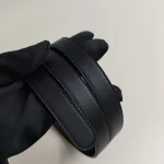 Gucci, Interlocking G Buckle, 95/38, Black, Used Once - Image 5