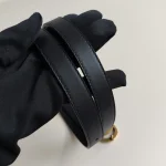 Gucci, Interlocking G Buckle, 95/38, Black, Used Once - Image 7
