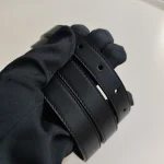 Gucci, Interlocking G Buckle, 95/38, Black, Used Once - Image 9