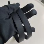 Gucci, Interlocking G Buckle, 95/38, Black, Used Once - Image 11