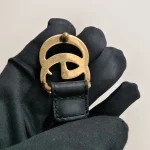 Gucci, Interlocking G Buckle, 95/38, Black, Used Once - Image 17