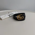 Gucci, [Gucci] GG Marmont Leather Belt, 90/36, Black, Very Very  Good - Image 2