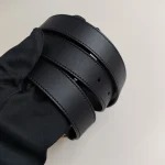 Gucci, [Gucci] GG Marmont Leather Belt, 90/36, Black, Very Very  Good - Image 4
