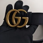 Gucci, [Gucci] GG Marmont Leather Belt, 90/36, Black, Very Very  Good - Image 10