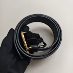 Gucci, [Gucci] GG Marmont Leather Belt, 90/36, Black, Very Very  Good - Image 11