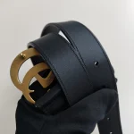 Gucci, [Gucci] GG Marmont Leather Belt, 90/36, Black, Very Very  Good - Image 14