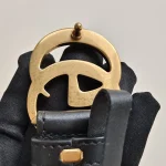Gucci, [Gucci] GG Marmont Leather Belt, 90/36, Black, Very Very  Good - Image 17