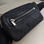 Gucci, GG Black Belt Bag, , Black, Very Very  Good - Image 6