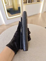Chanel, Medium Trifold Flap Wallet, Medium, Navy Blue, Very Very  Good - Image 10