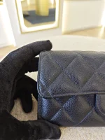 Chanel, Medium Trifold Flap Wallet, Medium, Navy Blue, Very Very  Good - Image 13