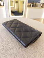 Chanel, Medium Trifold Flap Wallet, Medium, Navy Blue, Very Very  Good - Image 21