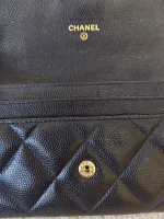 Chanel, Medium Trifold Flap Wallet, Medium, Navy Blue, Very Very  Good - Image 25