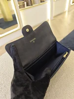 Chanel, Medium Trifold Flap Wallet, Medium, Navy Blue, Very Very  Good - Image 27