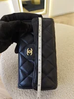 Chanel, Medium Trifold Flap Wallet, Medium, Navy Blue, Very Very  Good - Image 36