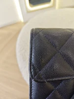 Chanel, Medium Trifold Flap Wallet, Medium, Navy Blue, Very Very  Good - Image 39