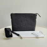 Gucci, Jumbo GG Messenger , Medium, Black, Like New - Image 2