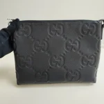 Gucci, Jumbo GG Messenger , Medium, Black, Like New - Image 3