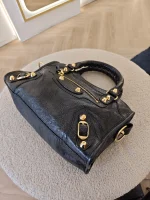 Balenciaga, Balenciaga Mini City Bag, Mini, Black, Very Very  Good - Image 16