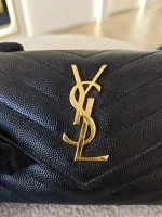 YSL, Cassandre Matelasse Compact Wallet, , Black, Very Very  Good - Image 16