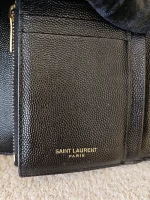 YSL, Cassandre Matelasse Compact Wallet, , Black, Very Very  Good - Image 23