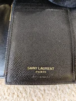 YSL, Cassandre Matelasse Compact Wallet, , Black, Very Very  Good - Image 24