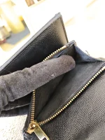 YSL, Cassandre Matelasse Compact Wallet, , Black, Very Very  Good - Image 25