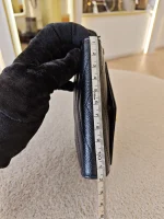 YSL, Cassandre Matelasse Compact Wallet, , Black, Very Very  Good - Image 37