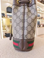 Gucci, Gucci Ophidia GG Bucket Bag, Small, Beige, Like New - Image 10