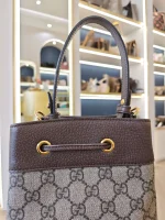 Gucci, Gucci Ophidia GG Bucket Bag, Small, Beige, Like New - Image 12