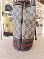 Gucci, Gucci Ophidia GG Bucket Bag, Small, Beige, Like New - Image 16