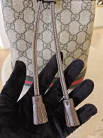 Gucci, Gucci Ophidia GG Bucket Bag, Small, Beige, Like New - Image 30