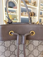 Gucci, Gucci Ophidia GG Bucket Bag, Small, Beige, Like New - Image 31