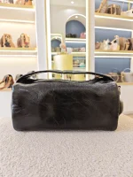 Prada, Prada Soft Lux Leather Shoulder Bag, , Black, Very Like New - Image 13