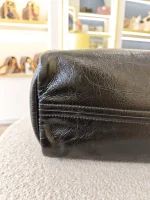 Prada, Prada Soft Lux Leather Shoulder Bag, , Black, Very Like New - Image 21