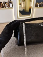 Prada, Prada Soft Lux Leather Shoulder Bag, , Black, Very Like New - Image 30