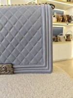 Chanel, Chanel Boy 28, 11", Grey, Very Very  Good - Image 12