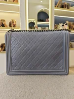 Chanel, Chanel Boy 28, 11", Grey, Very Very  Good - Image 13