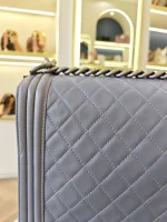 Chanel, Chanel Boy 28, 11", Grey, Very Very  Good - Image 15