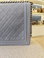 Chanel, Chanel Boy 28, 11", Grey, Very Very  Good - Image 17