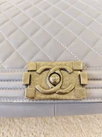 Chanel, Chanel Boy 28, 11", Grey, Very Very  Good - Image 23