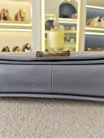 Chanel, Chanel Boy 28, 11", Grey, Very Very  Good - Image 26