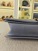 Chanel, Chanel Boy 28, 11", Grey, Very Very  Good - Image 27