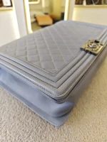 Chanel, Chanel Boy 28, 11", Grey, Very Very  Good - Image 29