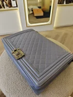 Chanel, Chanel Boy 28, 11", Grey, Very Very  Good - Image 30