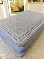 Chanel, Chanel Boy 28, 11", Grey, Very Very  Good - Image 33