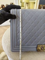 Chanel, Chanel Boy 28, 11", Grey, Very Very  Good - Image 37