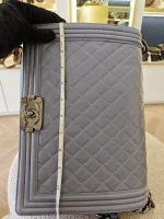 Chanel, Chanel Boy 28, 11", Grey, Very Very  Good - Image 38