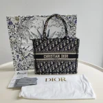 Dior, Book Tote, Small, Blue, Very Good - Image 2