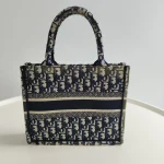 Dior, Book Tote, Small, Blue, Very Good - Image 6
